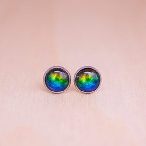 rainbow galaxy earrings
