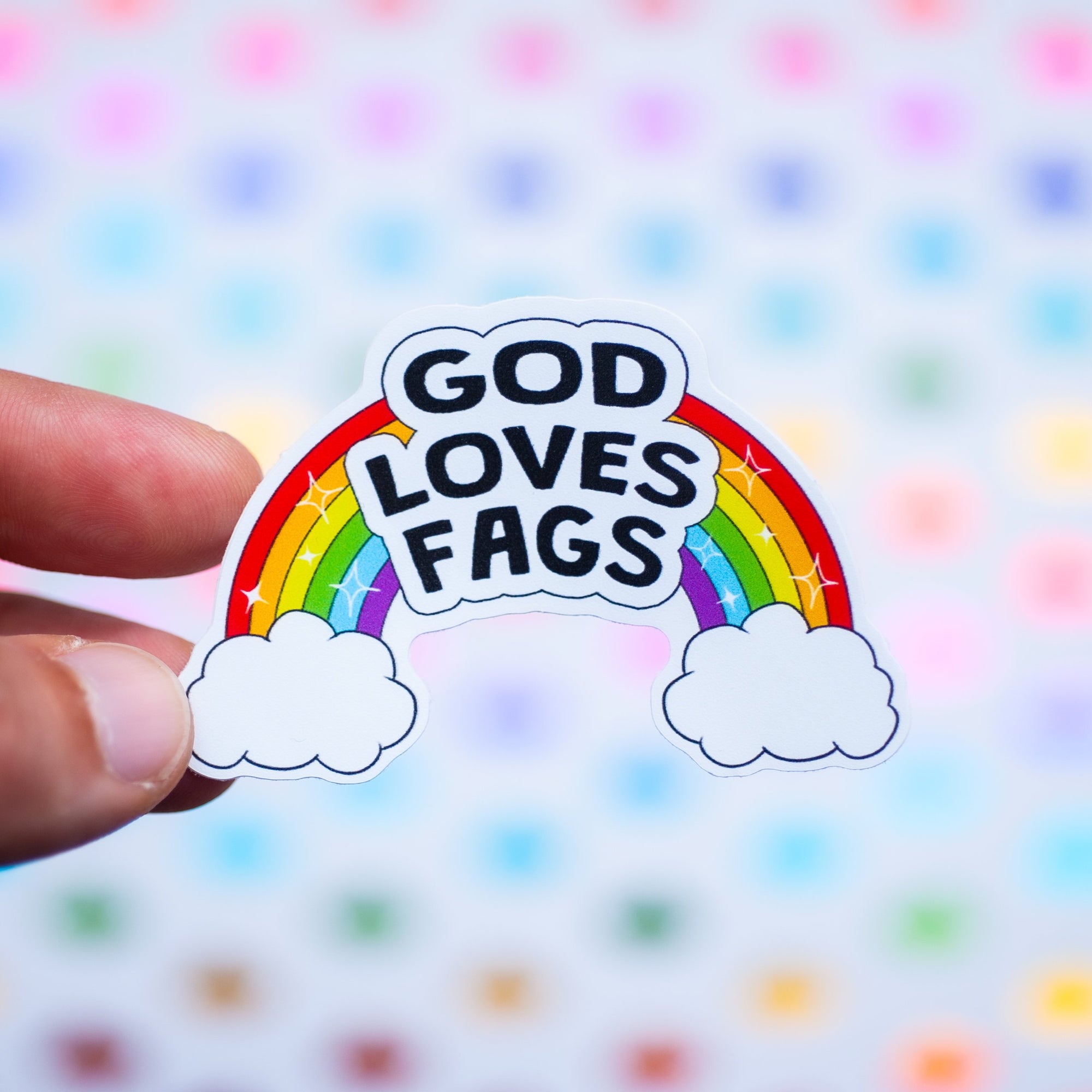 God Loves Fags sticker