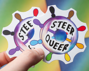 Steer Queer sticker